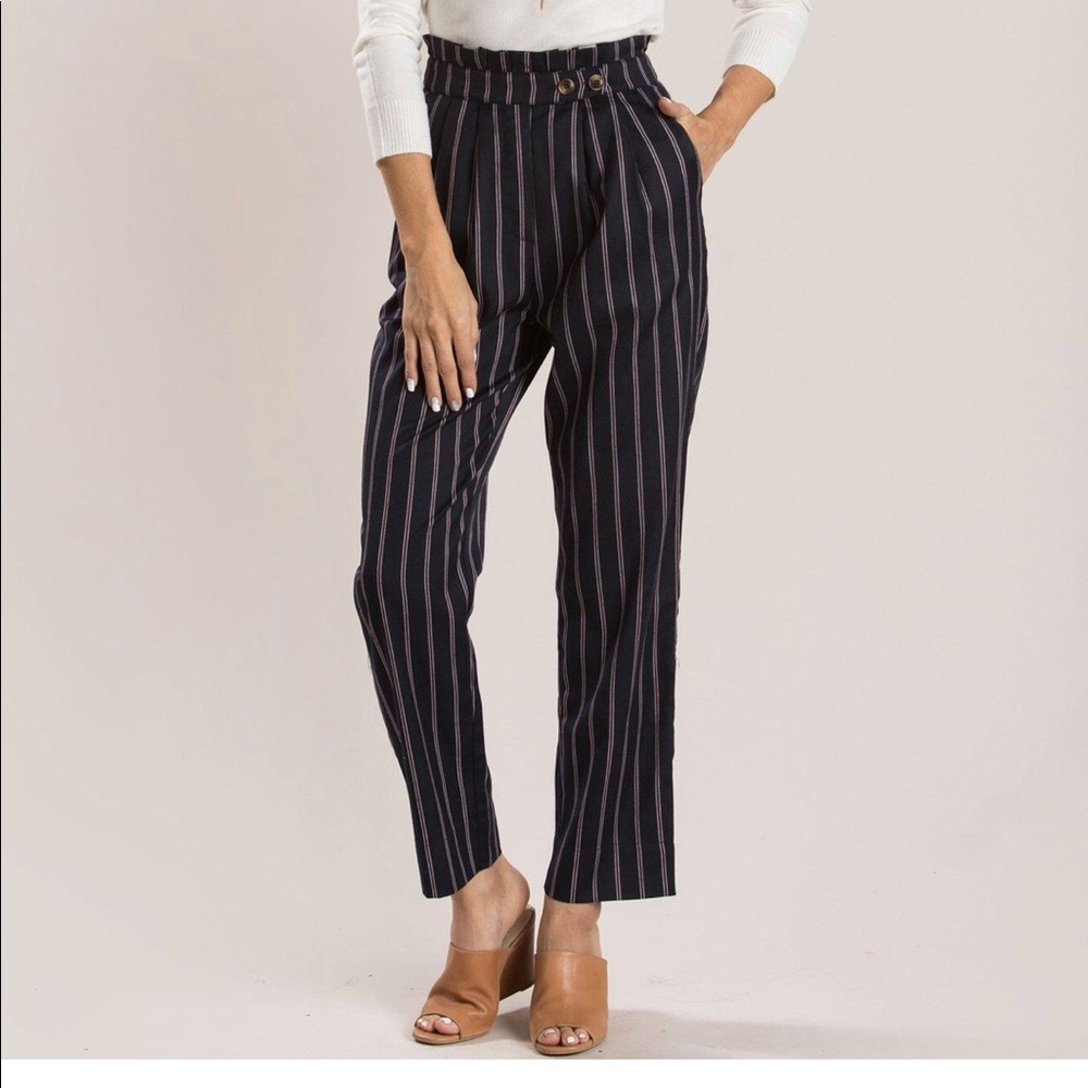 Morning lavender navy blue pants